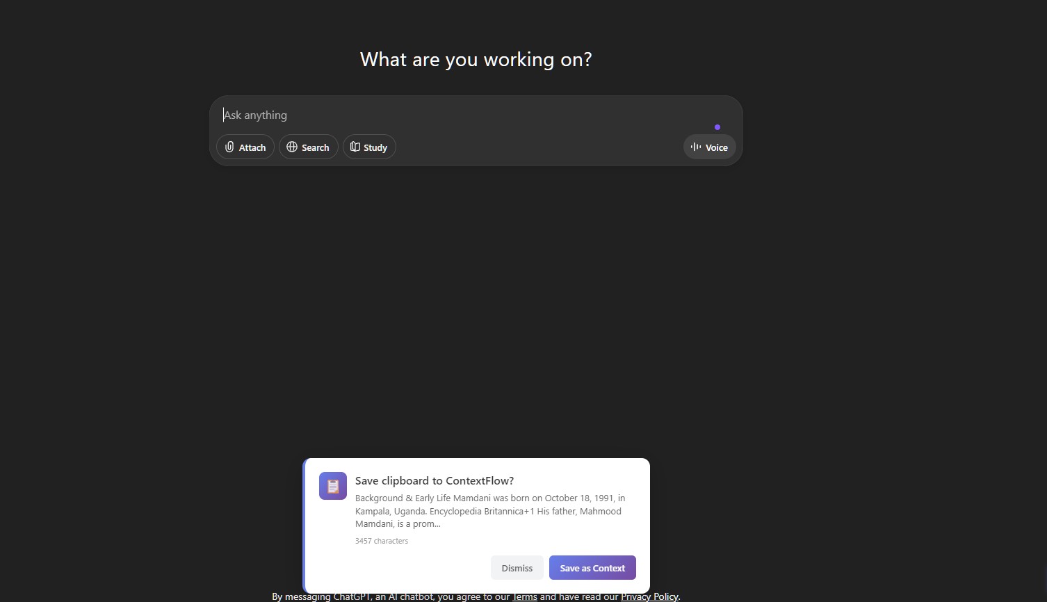 Context injection in action